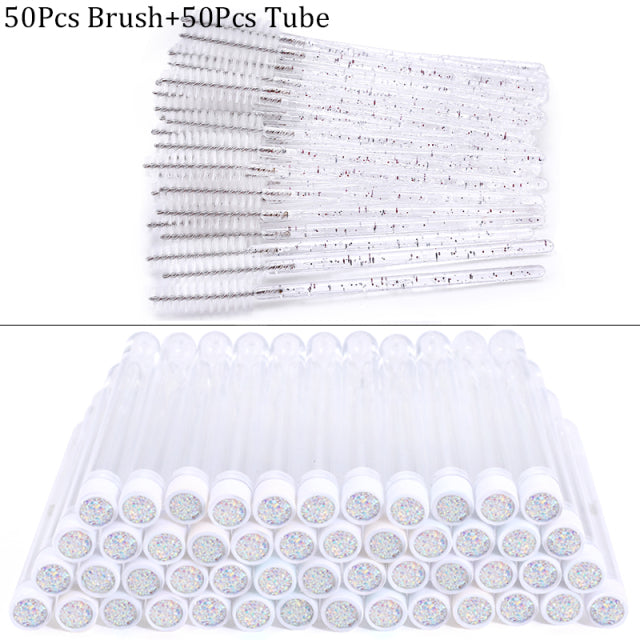 Reusable Eyebrow Brush Tube Disposable