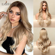 EASIHAIR Ombre Brown Light Blonde Platinum