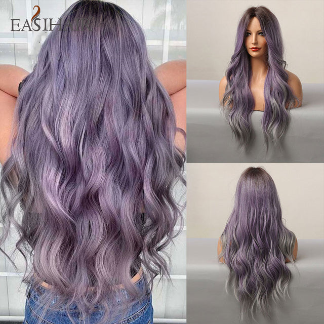 EASIHAIR Ombre Brown Light Blonde Platinum