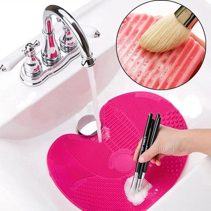 Scrubbing Pad Cosmetic Brush Cleaning Pad Silicone