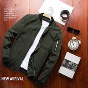 DIMUSI Spring Men&#39;s Bomber Zipper Jacket Male Casual