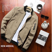 DIMUSI Spring Men&#39;s Bomber Zipper Jacket Male Casual