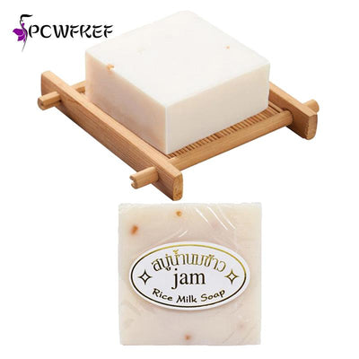 Handmade Rice Milk Soap Collagen Vitamin Skin Whitening Acne Pore Removal