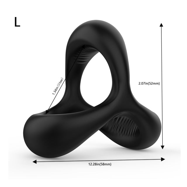 Penis Ring Reusable Silicone Semen Cock Ring Penis Enlargement