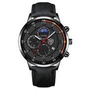 Men Sport Watch Stainless Steel Quartz Wristwatch