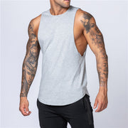 Cotton Workout Gym Tank Top Mens Muscle Sleeveless Sportswear Shirt