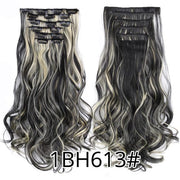 Leeons Synthetic Hair 16 clips Long Straight Synthetic Hair