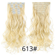 Leeons Synthetic Hair 16 clips Long Straight Synthetic Hair