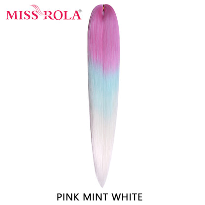 Hair Jumbo Braid Yaki Straight Hair Extension Pink Blonde