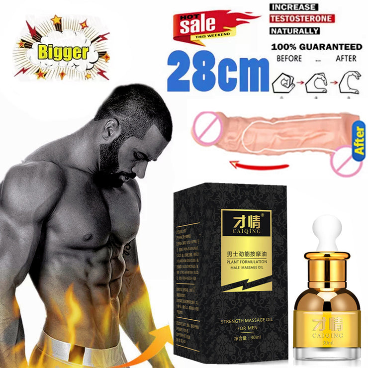 Penis Thickening Growth Enlarge Massage Enlargement Oils