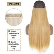 Synthetic No Clip Halo Hidden Hair Extension Ombre