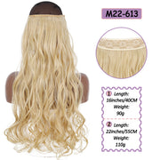 Synthetic No Clip Halo Hidden Hair Extension Ombre