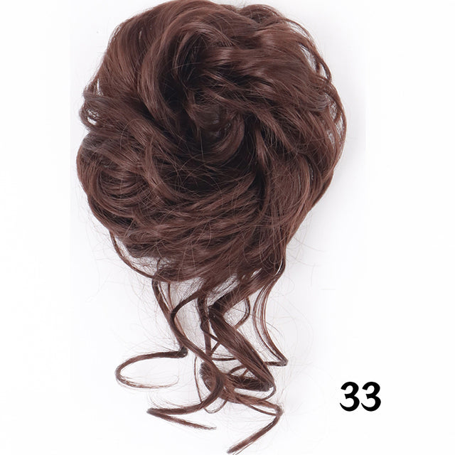 XINRAN Synthetic Curly Donut Chignon