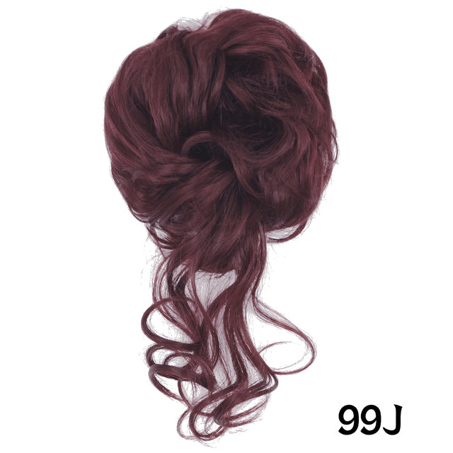 XINRAN Synthetic Curly Donut Chignon