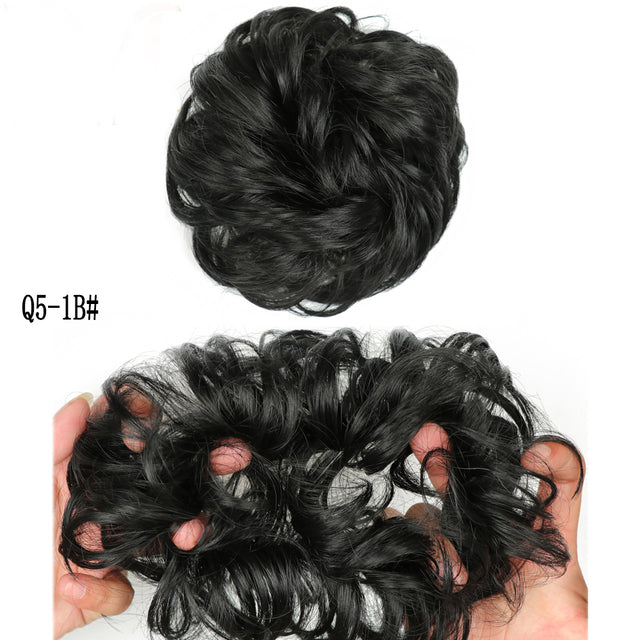 XINRAN Synthetic Curly Donut Chignon