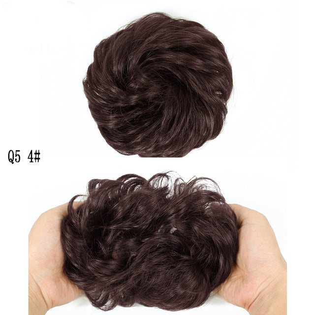 XINRAN Synthetic Curly Donut Chignon