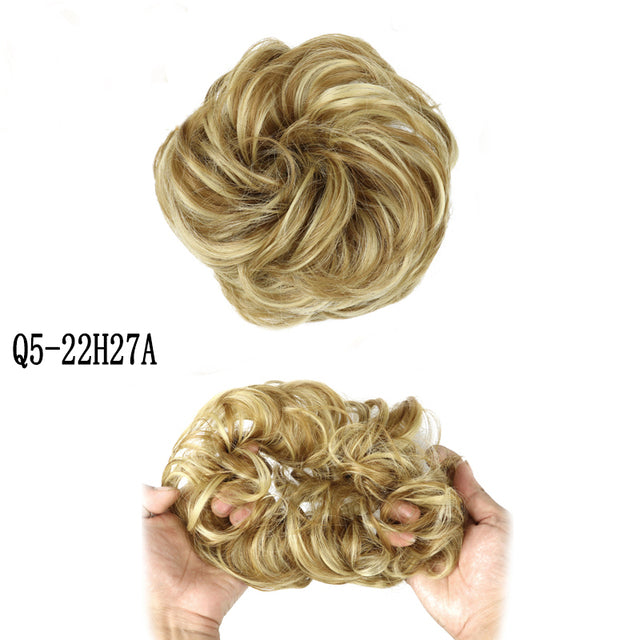 XINRAN Synthetic Curly Donut Chignon