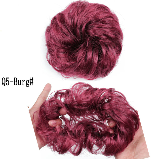 XINRAN Synthetic Curly Donut Chignon