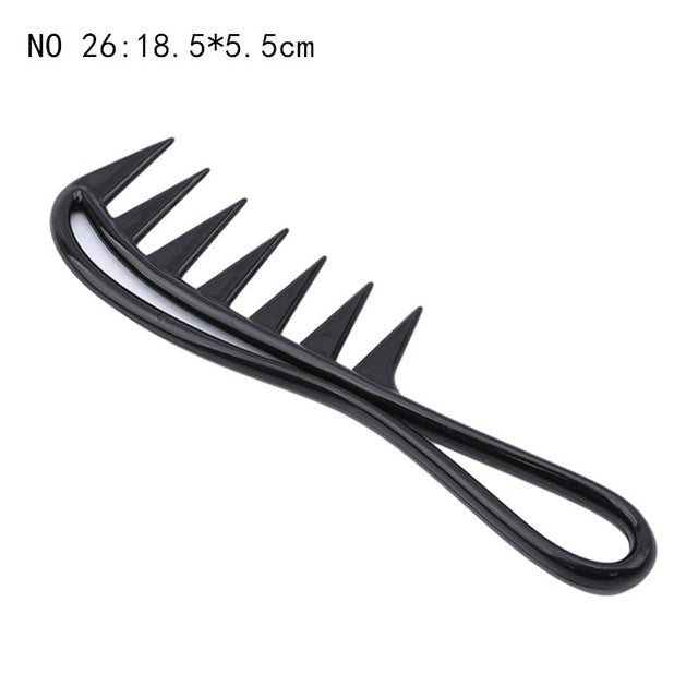 Grove Hairdress Comb Heat Resistant Woman Wet Hook Curly Hair Brushes