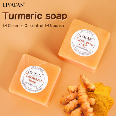 Turmeric Soap Face Cleansing Anti Acne Skin Brighten