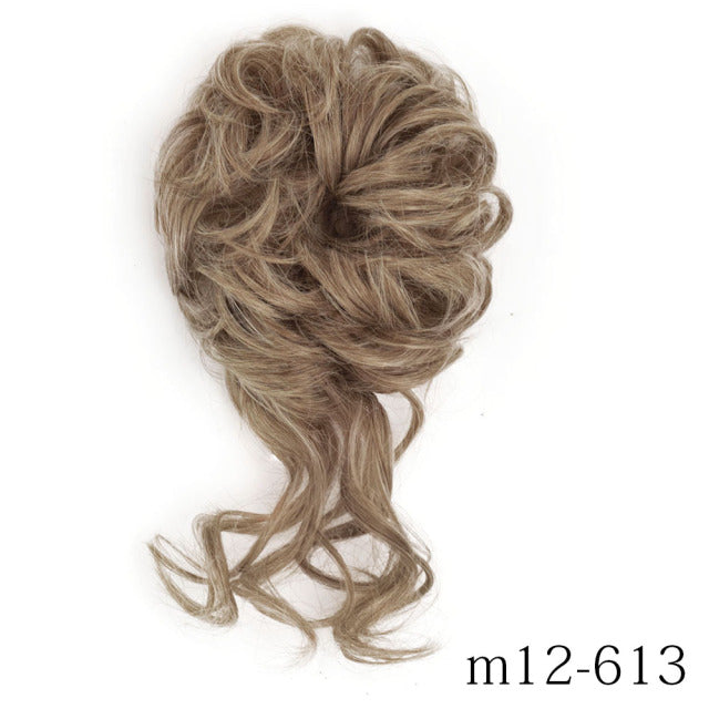 XINRAN Synthetic Curly Donut Chignon