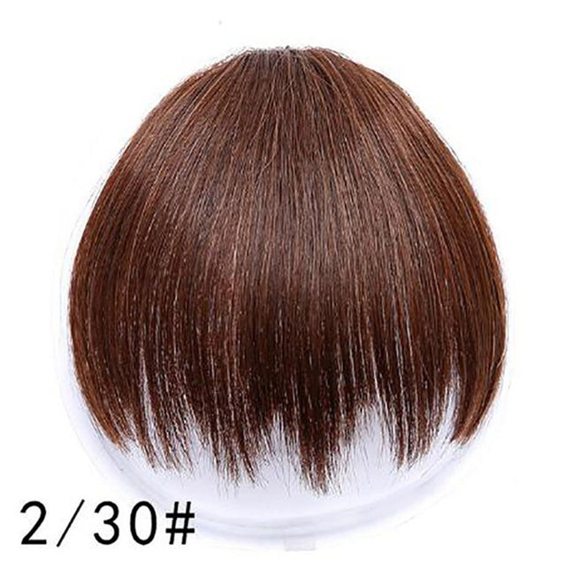 LUPU Synthetic Hair, Women&#39;s Bangs, Short Hair Clips, Natural Black, Solid Color