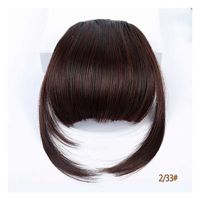 LUPU Synthetic Hair, Women&#39;s Bangs, Short Hair Clips, Natural Black, Solid Color