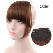 LUPU Synthetic Hair, Women&#39;s Bangs, Short Hair Clips, Natural Black, Solid Color