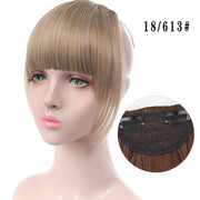 LUPU Synthetic Hair, Women&#39;s Bangs, Short Hair Clips, Natural Black, Solid Color