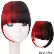 LUPU Synthetic Hair, Women&#39;s Bangs, Short Hair Clips, Natural Black, Solid Color