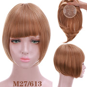 LUPU Synthetic Hair, Women&#39;s Bangs, Short Hair Clips, Natural Black, Solid Color