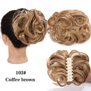 LUPU Synthetic Hair Bun Chignon Messy Curly Hair