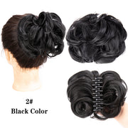 LUPU Synthetic Hair Bun Chignon Messy Curly Hair