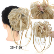 LUPU Synthetic Hair Bun Chignon Messy Curly Hair