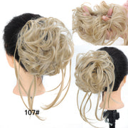 LUPU Synthetic Hair Bun Chignon Messy Curly Hair