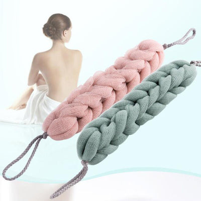 Flower Mesh Shoulder Scrubber Long Sponge Body Back Bath Sponge Shower