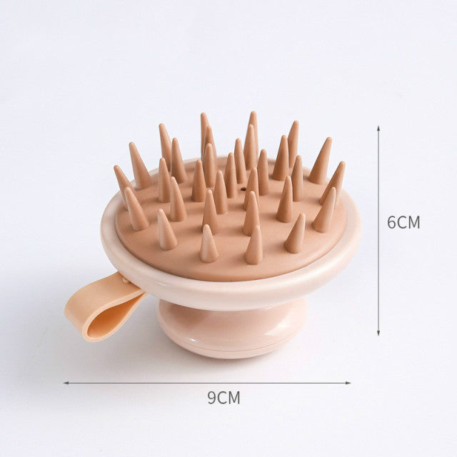 Silicone Head Body Scalp Massage Brush Silicone Shampoo Brush