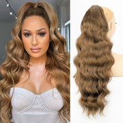 Vigorous Synthetic Long Body Wavy Drawstring Ponytail