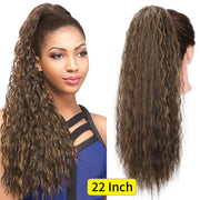 Vigorous Synthetic Long Body Wavy Drawstring Ponytail