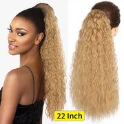 Vigorous Synthetic Long Body Wavy Drawstring Ponytail