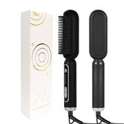 New 2 In 1 Hair Straightener Brush Professional Hot Comb