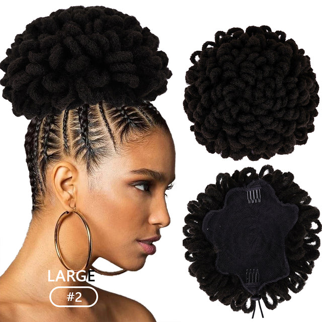 Leeons Synthetic New Curly Bangs Afro Drawstring Ponytail 11Color Kinky Curly Hair Bangs Hair Extension Clip On Front Hairpieces