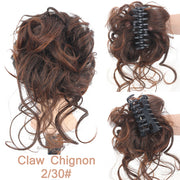 LUPU Synthetic Hair Bun Chignon Messy Curly Hair