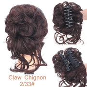 LUPU Synthetic Hair Bun Chignon Messy Curly Hair