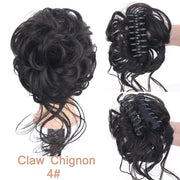 LUPU Synthetic Hair Bun Chignon Messy Curly Hair