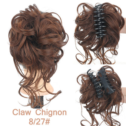 LUPU Synthetic Hair Bun Chignon Messy Curly Hair