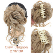 LUPU Synthetic Hair Bun Chignon Messy Curly Hair