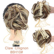 LUPU Synthetic Hair Bun Chignon Messy Curly Hair