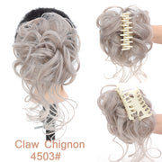 LUPU Synthetic Hair Bun Chignon Messy Curly Hair