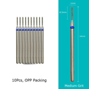 HYTOOS 10pcs/Set Nail Drill Bits Diamond Cutters